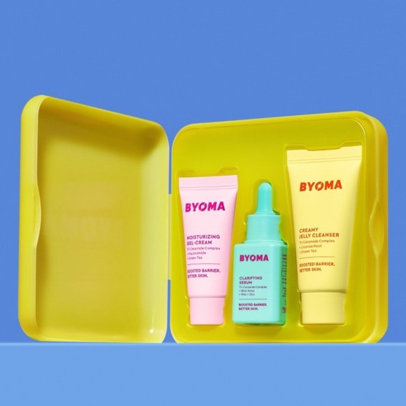 Byoma Skincare New Byoma Clarifying Starter Skincare Kit Gift Set